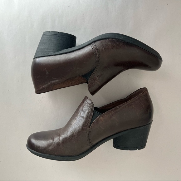 Dansko Robin Brown Leather Slip on Shoes EUR 37 Womens Size 6.5-7 Casual Bootie - Picture 8 of 9